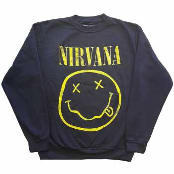 Merch Nirvana: Nirvana Unisex Sweatshirt: Yellow Happy Face (x-small) XS