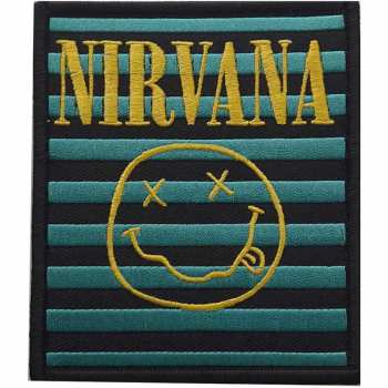 Merch Nirvana: Patch Logo Nirvana & Smiley Stripes