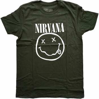 Merch Nirvana: T-shirt White Smiley 