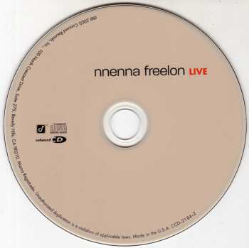 CD Nnenna Freelon: Live