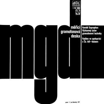 LP No Artist: Měřící Gramofonová Deska 3 (Měřící Deska Pro Kontrolu Odstupu, Kolísání, Přeslechu A Snímavosti)