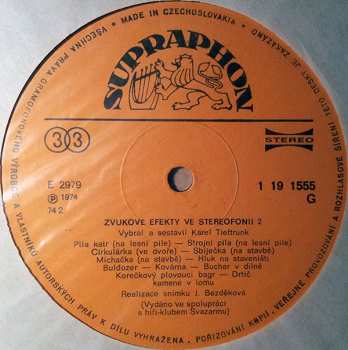 LP No Artist: Zvukové Efekty Ve Stereofonii 2