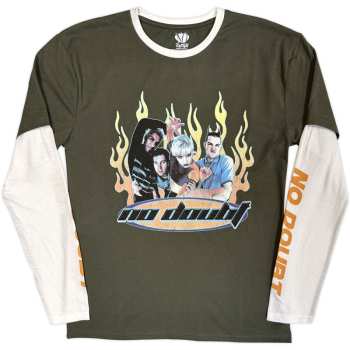 Merch No Doubt: Layered Long Sleeve T-shirt Flames