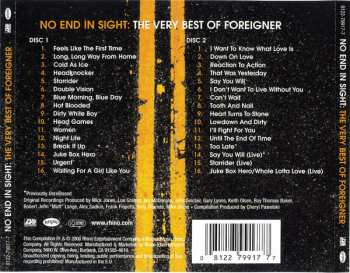 2CD Foreigner: No End In Sight: The Very Best Of Foreigner