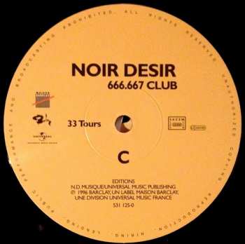 LP Noir Désir: 666.667 Club