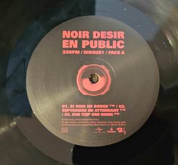 3LP Noir Désir: En Public