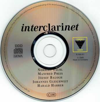 CD József Balogh: Interclarinet