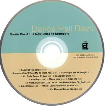CD Norrie Cox & His New Orleans Stompers: Dance Hall Days