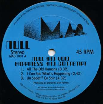 LP Null And Void: Happiness And Contempt