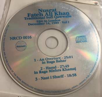 CD Nusrat Fateh Ali Khan: Traditional Sufi Qawwalis Live In London December 14, 1989 - Vol I