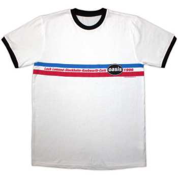 Merch Oasis: Ringer T-shirt 1996 Tour Horizontal Stripes Ringer