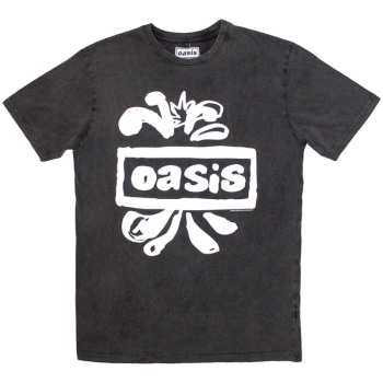 Merch Oasis: Stone Wash T-shirt Logo Oasis Splat