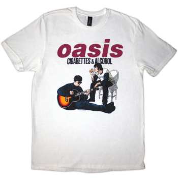 Merch Oasis: T-shirt Cigarettes & Alcohol Illustration