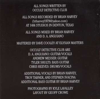 CD Occult Detective Club: Crimes