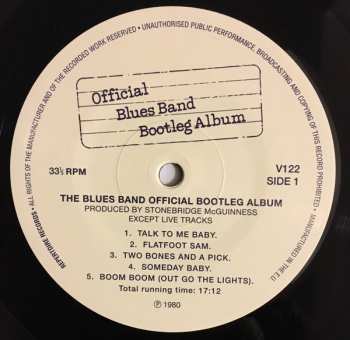 LP The Blues Band: Official Blues Band Bootleg Album