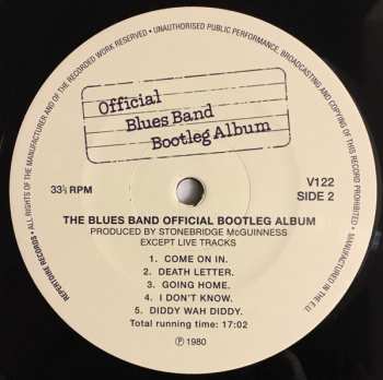 LP The Blues Band: Official Blues Band Bootleg Album