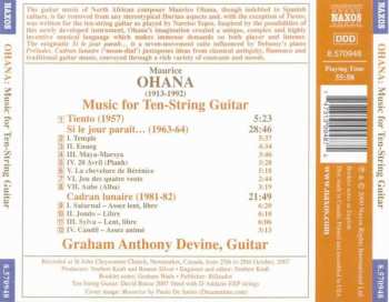CD Maurice Ohana: Music For Ten-String Guitar