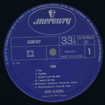 LP Ohio Players: Fire LTD | CLR