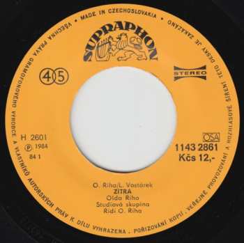 SP Oldřich Říha: Zítra / Smutná Nevěsta