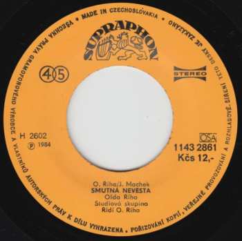 SP Oldřich Říha: Zítra / Smutná Nevěsta