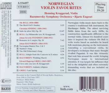CD Edvard Grieg: Norwegian Violin Favourites