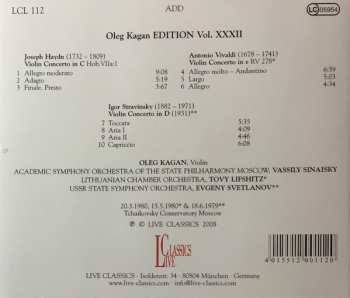 CD Igor Stravinsky: Violin Concertos