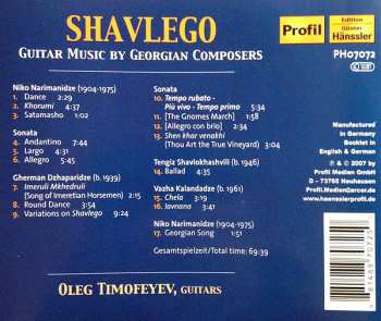 CD Oleg Timofeyev: Shavlego • Guitar Music By Georgian Composers
