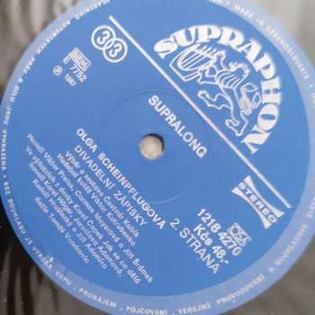 LP Olga Scheinpflugová: Divadelní Zápisky