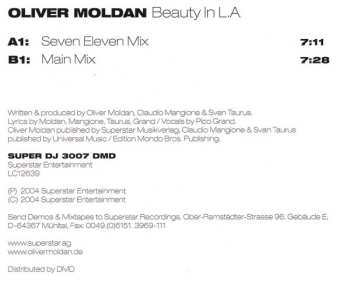 LP Oliver Moldan: Beauty In L.A.