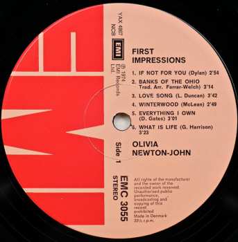 LP Olivia Newton-John: First Impressions
