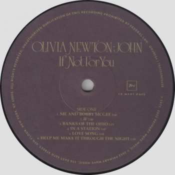 LP Olivia Newton-John: If Not For You LTD
