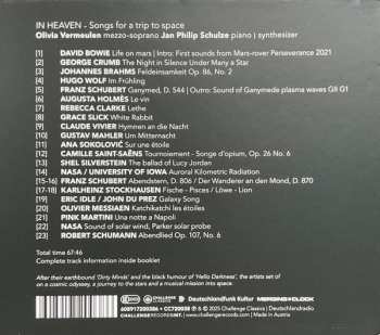 CD Jan Philip Schulze: In Heaven - Songs For A Trip To Space