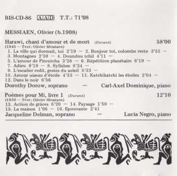 CD Olivier Messiaen: Harawi - Poèmes Pour Mi (I)