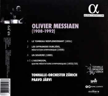 CD Paavo Järvi: L’ascension / Le Tombeau Resplendissant / Les Offrandes Oubliées / Un Sourire