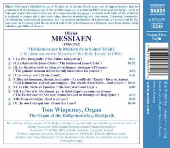 CD Olivier Messiaen: Méditations Sur Le Mystère De La Sainte Trinité