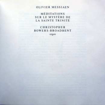 CD Olivier Messiaen: Méditations Sur Le Mystère De La Sainte Trinité