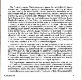 2CD Olivier Messiaen: Vingt Regards Sur L'enfant Jésus