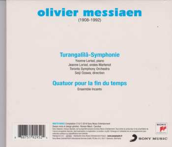 2CD Olivier Messiaen: Turangalîlâ-Symphony; Quatuor Pour La Fin Du Temps