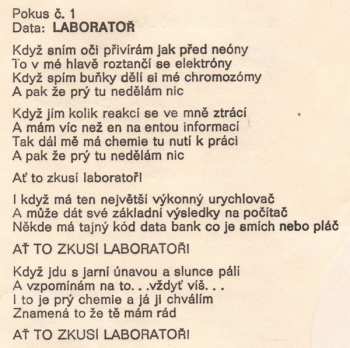 LP Olympic: Laboratoř