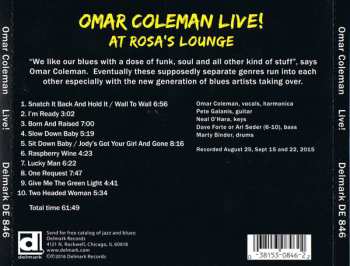 CD Omar Coleman: Omar Coleman Live! At Rosa's Lounge