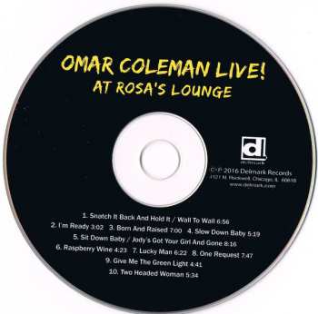 CD Omar Coleman: Omar Coleman Live! At Rosa's Lounge