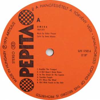 LP Omega: Aranyalbum 1969-1971