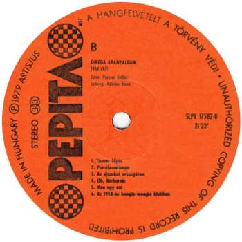 LP Omega: Aranyalbum 1969-1971