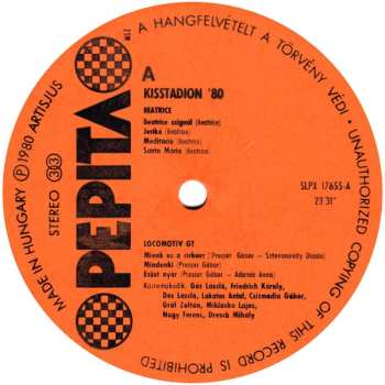 LP Locomotiv GT: Kisstadion '80