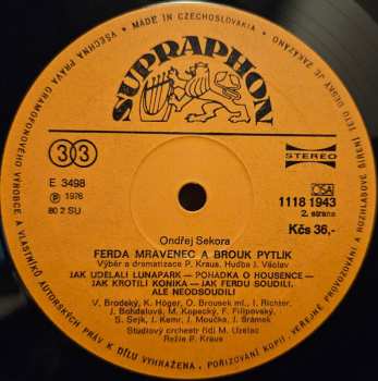 LP Ondřej Sekora: Ferda Mravenec A Brouk Pytlík