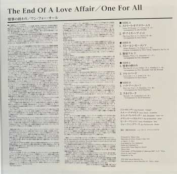 2LP One For All: The End Of A Love Affair LTD