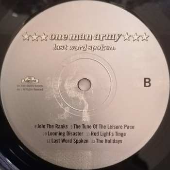 LP One Man Army: Last Word Spoken.
