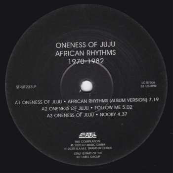 3LP Oneness Of Juju: African Rhythms 1970-1982