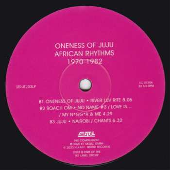 3LP Oneness Of Juju: African Rhythms 1970-1982