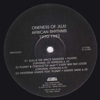 3LP Oneness Of Juju: African Rhythms 1970-1982
